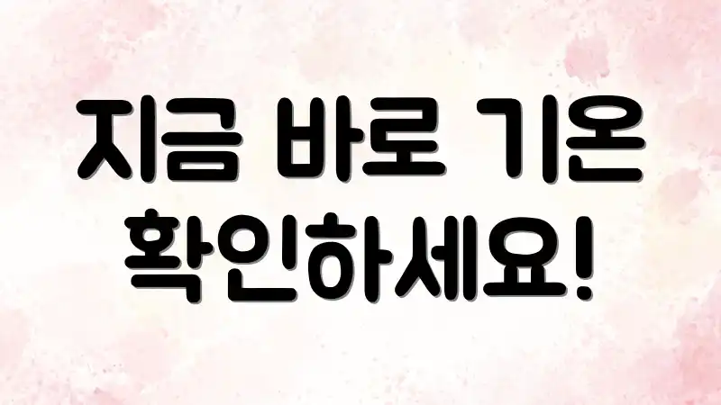 지금 바로 기온 확인하세요!