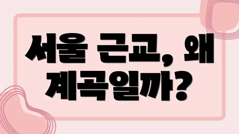 서울 근교, 왜 계곡일까?