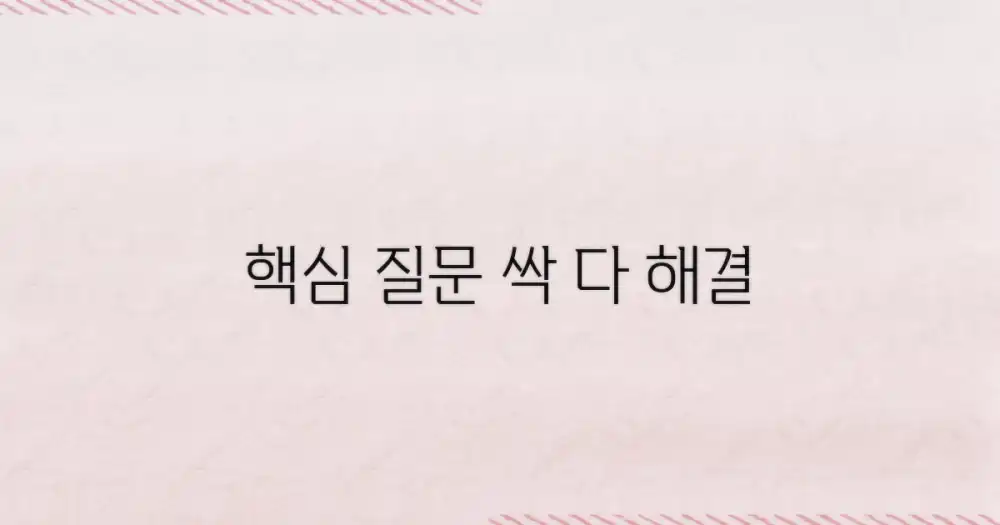 자주 묻는 질문